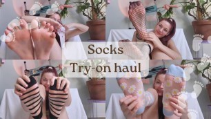 Socks Panty Socks and Fishnets Try-on Haul