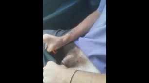 Homeless Man Shows his Cock in the my Car for an Cigarette