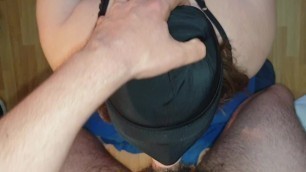 Slave Girlfriend - Rough Facefuck / Gagging and MASSIVE Cum on Mask