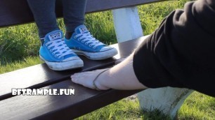 HAND TRAMPLING with Converse Chucks | OUTDOOR