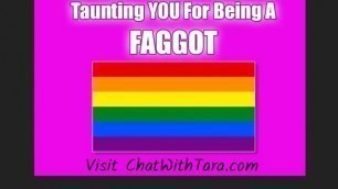 Taunting you for being so GAY! such a FAGGOT Humiliation Erotic Audio Tease
