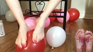 Balloon Foot Tease