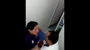 Horny Couple Caught Fucking at the Clinic