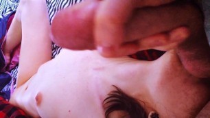 Snapchat Blowjob, Ball Licking, Female Orgasm, Cumshot, Licking Dick Clean