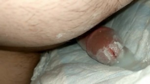 Humping and Cumming in my Diaper