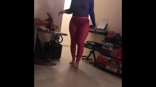 Sister-in-law Teasing me in Sheer Tights and Top with Wife’s Permission 2