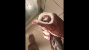 BBC Jacking off in the Shower