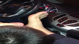 Alpha Murat Feet Worship in Car