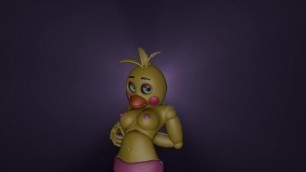 (FNaF) Toy Chica Caressing herself (1st Animation)