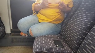 Flashing my Tits on the Train