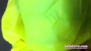 Lelu Love-Yellow Poncho Condom Blowjob