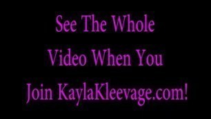 Kayla Kleevage Takes on a Big Black Uncut